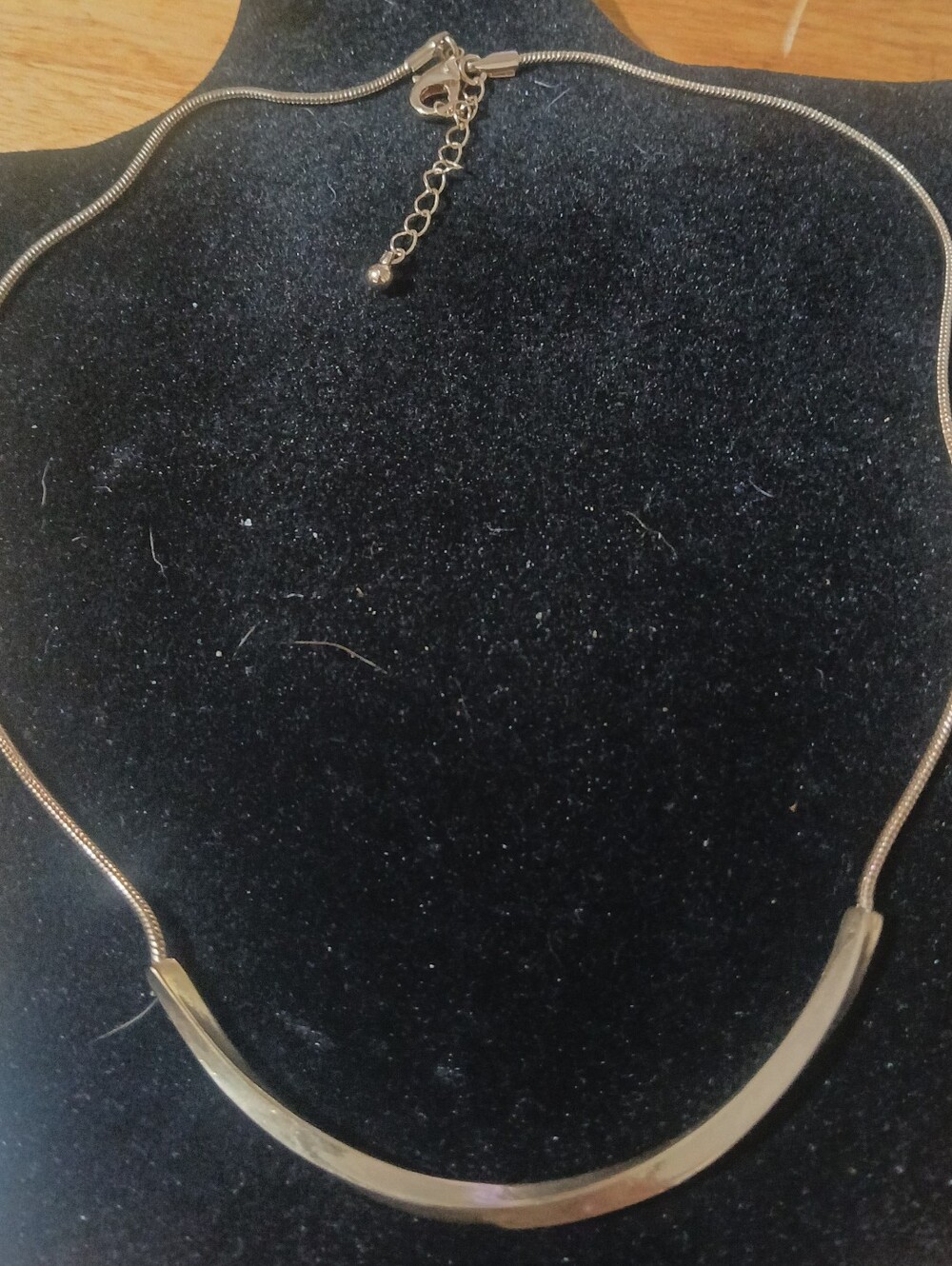 Vuntage Curved Bar Necklace
